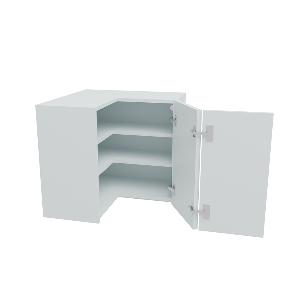620 x 620mm True Handleless L-Shape Corner Wall Unit (Low) Denia W