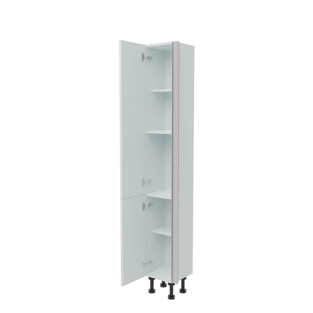 300mm True Handleless Tall Larder Unit - 715mm Lower Door - Left Hand (Medium) (300mm Deep) Denia W