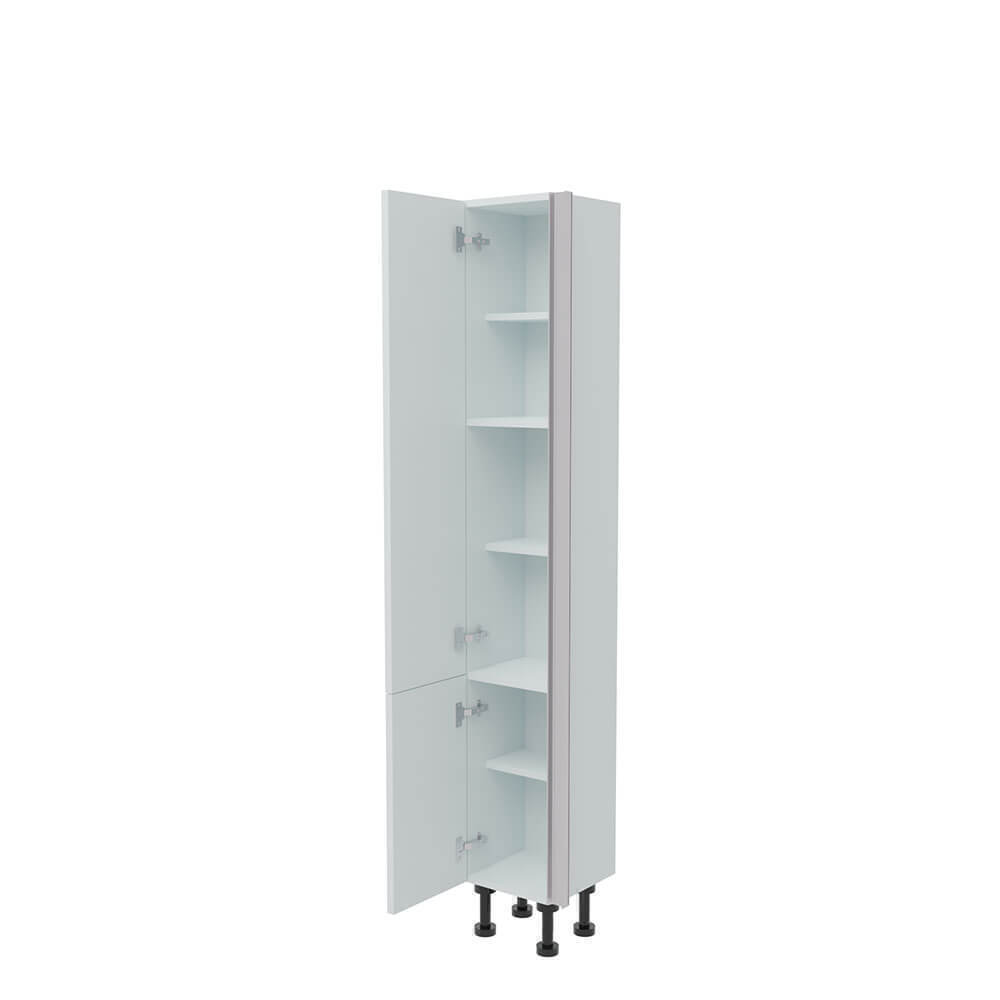 300mm True Handleless Tall Larder Unit - 570mm Lower Door - Left Hand (Low) (300mm Deep) Denia W
