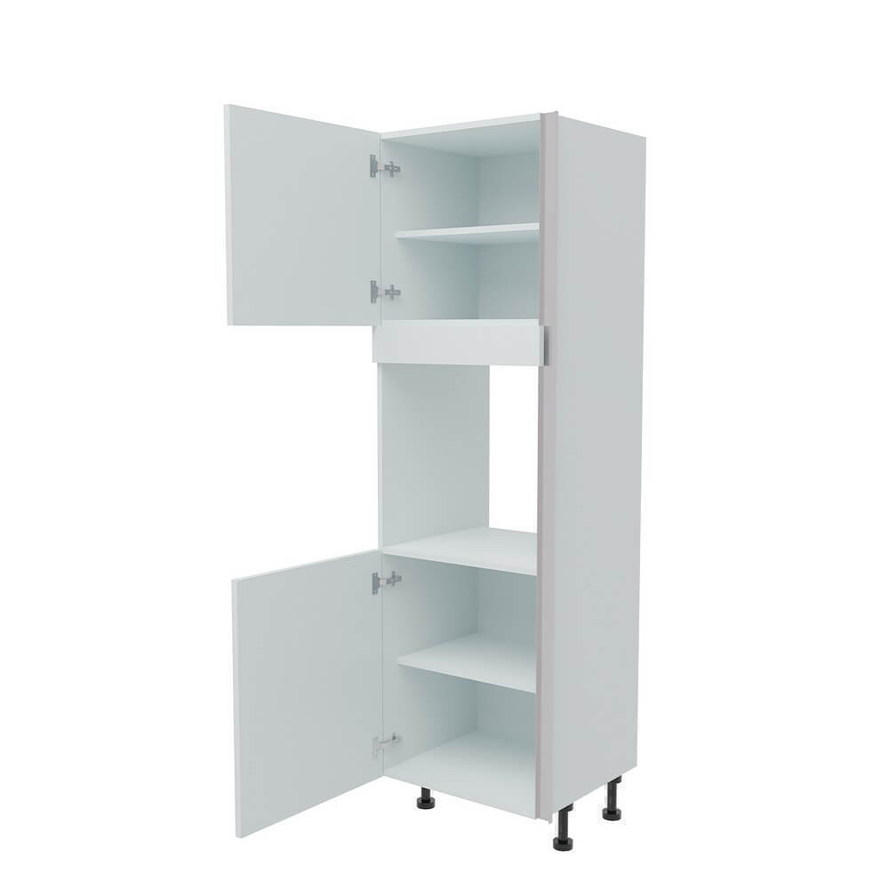 600mm True Handleless Tall Single Oven Housing - LH Hinge (Medium) Denia W