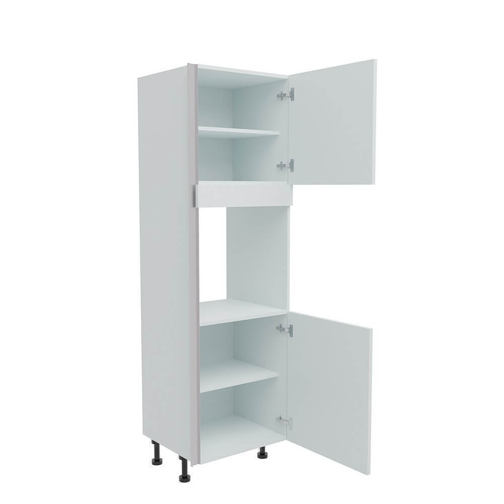 600mm True Handleless Tall Single Oven Housing - RH Hinge (Medium) Denia W