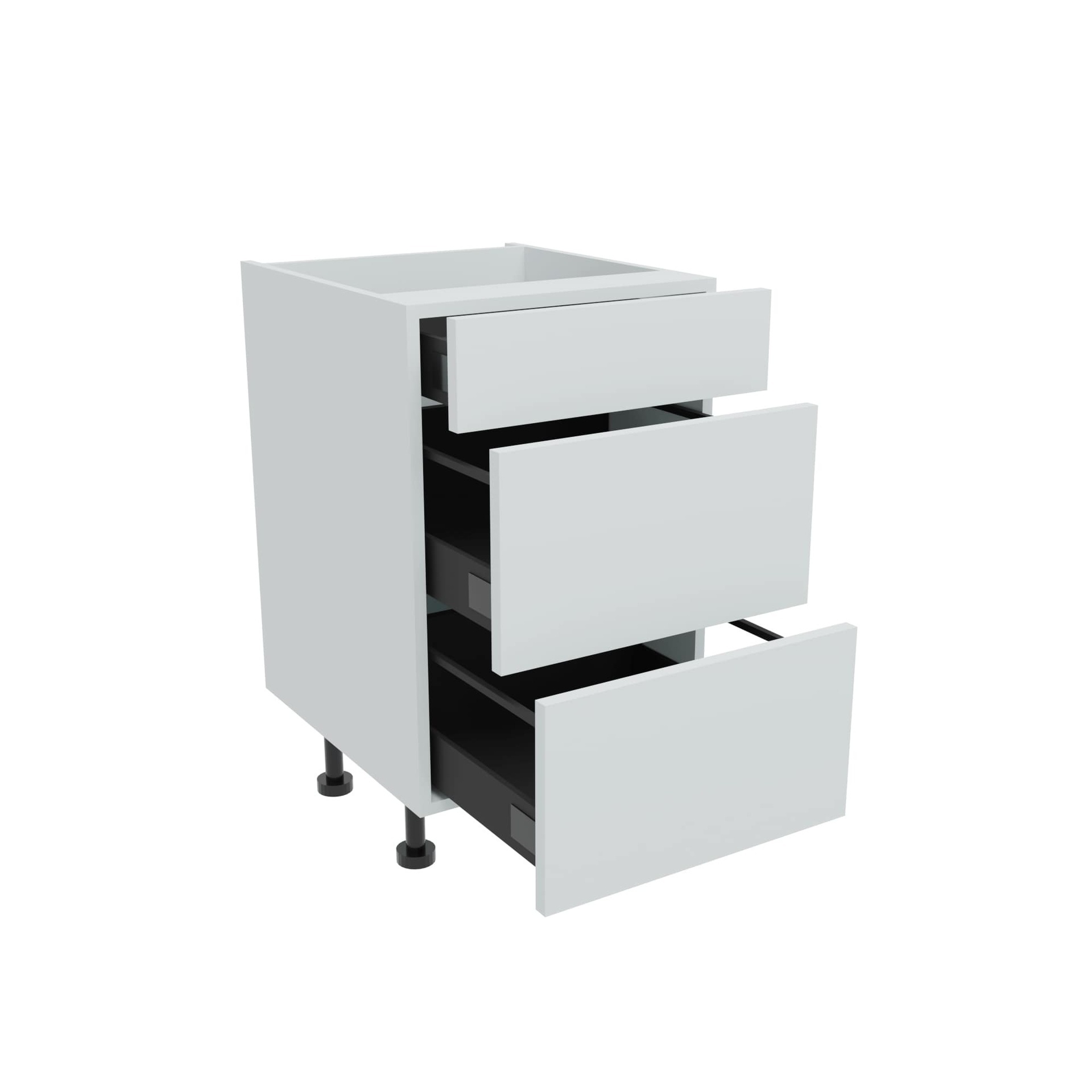 500mm 3 Drawer Base Unit Treviso W