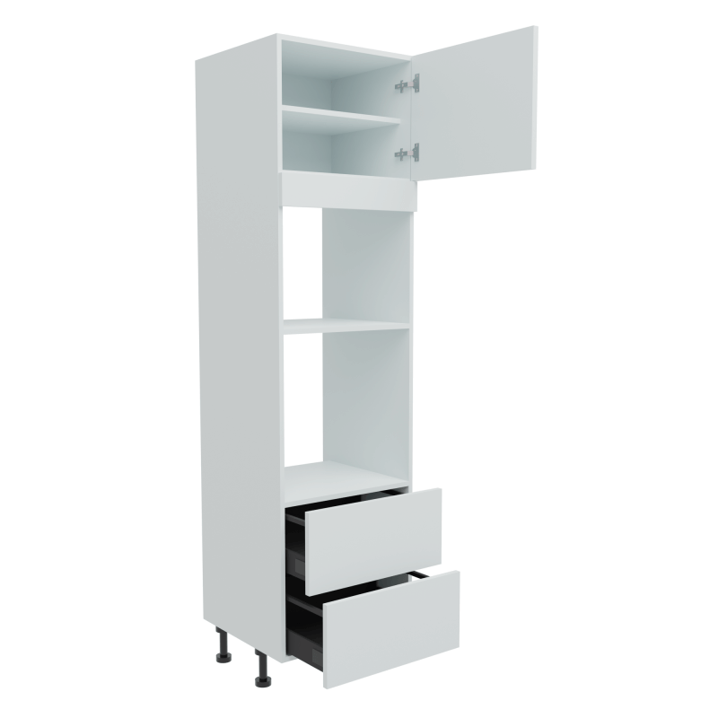 600mm Tall Single Oven & Mic Housing with 2 x Drawers (High) Ultimo W