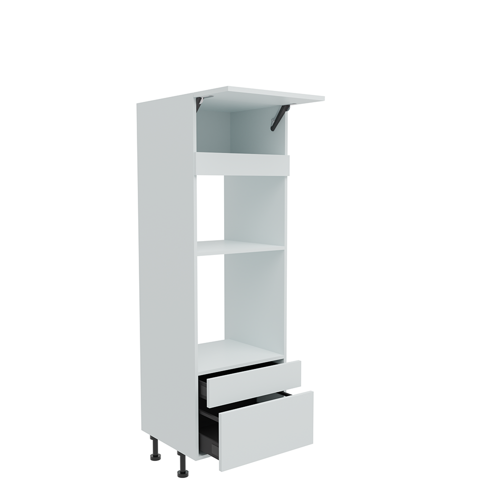 600mm Tall Single Oven & Mic Housing with 2 x Drawers (Low) Ultimo W