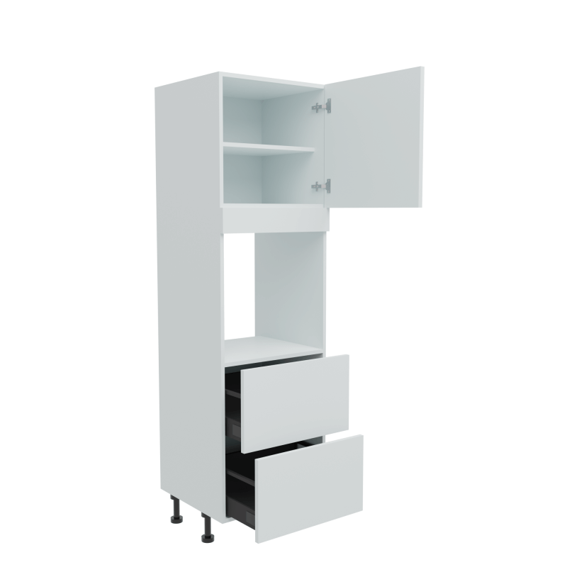 600mm Tall Single Oven Housing with 2 x Drawers (Medium) Treviso W