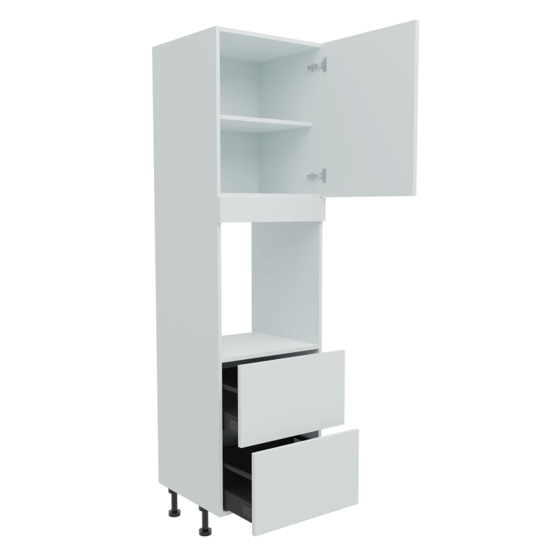 600mm Tall Single Oven Housing with 2 x Drawers (High) Ultimo W